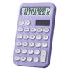 Desktop Calculator Solar Powered Battery Operated 12 Digits Non-slip Oval Buttons Large LCD Display Finance Student Calculator Office Supplies