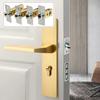 Door Tubular Latch Internal Bolt Facility Sprung Catch Forked Zinc Alloy Doors Hardware Accessories Bathroom Toilet Lock Tongue