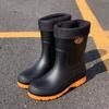 Men New Design Rain Boots PVC Anti-slip Lightweight Waterproof Water Shoes for Outdoor Use