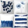 Blue Abstract Painting Pillowcase Office Living Room Home Pillowcase Car Ornaments