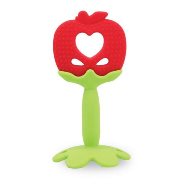Perfection Fruit and Vegetable Teether Nipple, Teether + Case, Apple (red + Green), 1 Set, Korean Baby Products