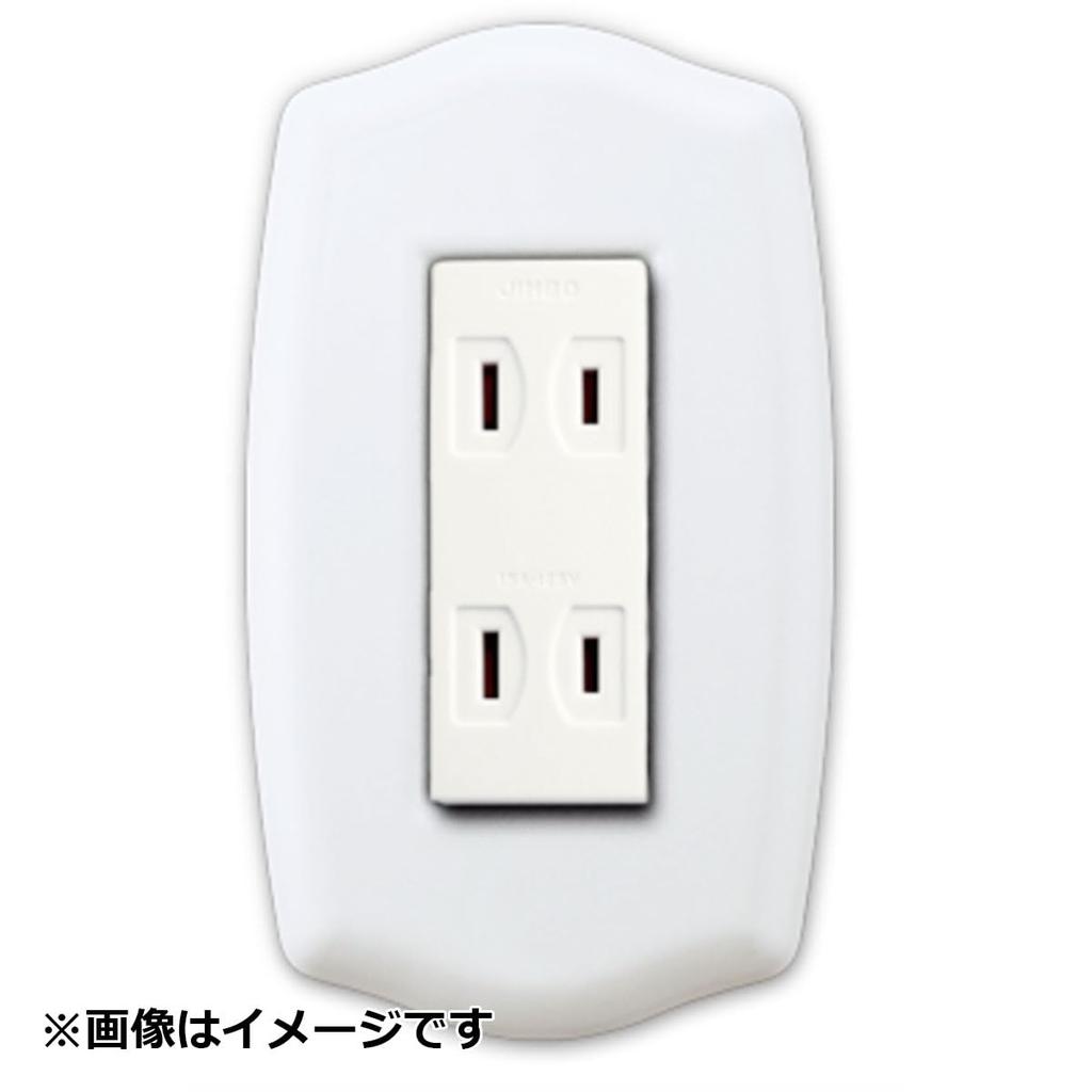 Sugatsune Industrial Switch & Outlet Plate, Premium Enamel Basic Series, White, PXP-HS01-WT
