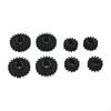 8 Pieces RC Front Rear Axle Gear Set Upgrade, 1:24 Scale 21T 14T Gears DIY Accessory for Fcx24