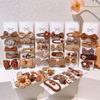New Cute Coffee Cartoon Bow Princess Hairpins Set Women Girls Kids Hair Clips Barrettes Accessories Hairclip Headwear Headdress