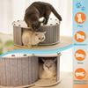 Large Cat Tunnel Bed Felt Cat Nest Detachable Cat Hideaway Nap Rest Bed Cat Cave House Pet Playing Tunnel