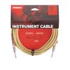 Shielded Cable Custom Series Braided Instrument Cable Tweed D'Addario (Guitar Shield) PW-BG-15TW (4.6m S-S) []
