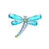 LAVINA Light Blue Insect Dragonfly Brooch