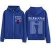 Ed Sheeran Loop Tour Zipper Hoodie Man Woman Harajuku Pullover Tops Streetwear Sweatshirt