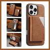 2 In 1 Magnetic Leather Wallet Case for Magsafe IPhone 16 15 14 13 12 Pro Max Plus 16e Mag Safe Card Pocket Holder Phone Cover