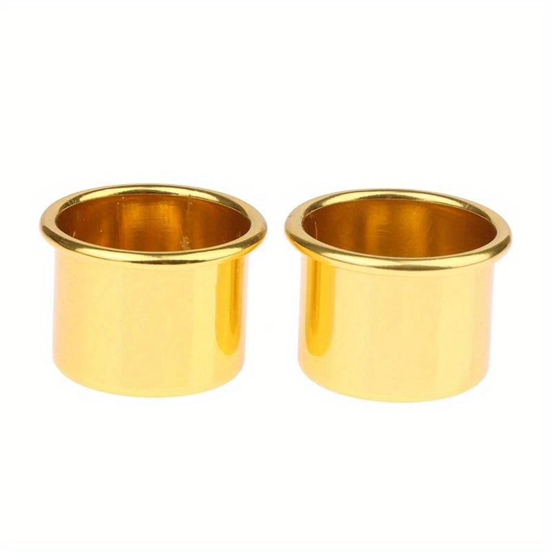 10 шт. Мини-круглая подставка для свечей, золотая подставка для подсвечника своими руками, подставка для контейнера, аксессуары из алюминия для домашнего декора вечеринки