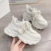 Popular Thick-soled Dad Shoes for Women Increase Ins Tide 2025 New Autumn Mesh Versatile Casual Sports Shoes