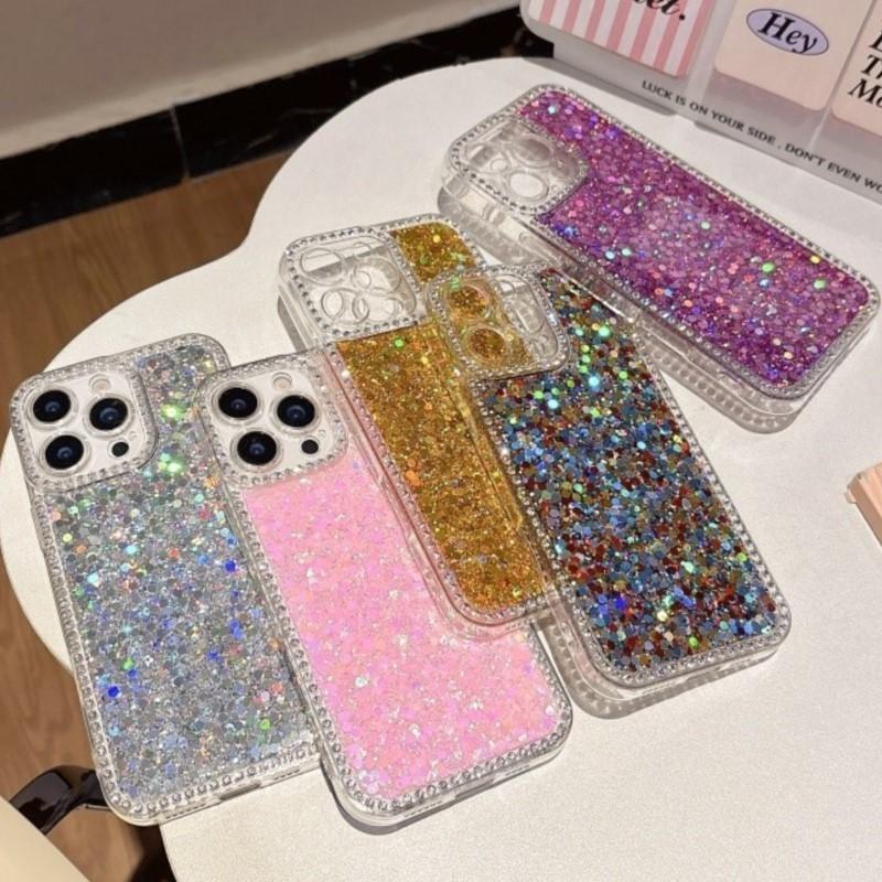 Diamond Glitter Bling Phone Case For Motorola Moto Edge 50 60 Pro Fusion Stylus S50 Neo 5G G05 G15 G35 G75 G85 G04 G24 E14 Cover