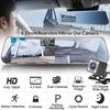 Car Dvr 4.3 Inch Screen Dual Lens Car Camera Rearview Mirror Recorder With Rear View Camera Video Registrator 1080p Auto Vehicle Dvr Dash Cam