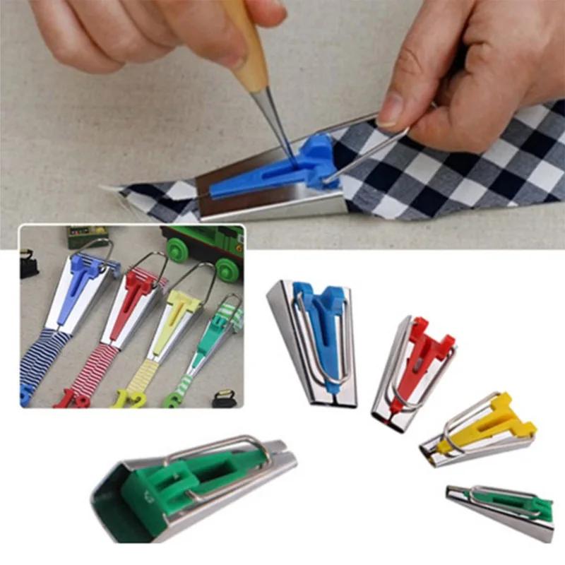 1/3/4pcs Sewing Accessories Bias Tape Makers 6mm/12mm/18mm/25mm Splicing Cloth Fabric Bias Tape Binding Tools Sewing Patchwork
