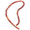 Round Natural Stone Beads Red Spacer Beads DIY Jewelry Making Round Agate Striped Beads  Necklace