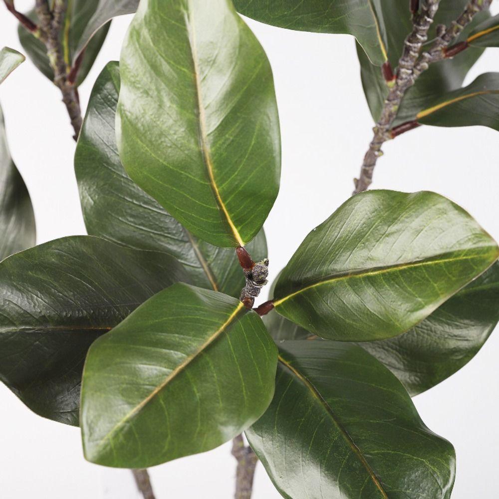 Rubber Leaves Simulated Magnolia Tree Branch Handmade Artificial Plants Living Room