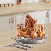 Chicken Leg and Wing Rack Duck Holder ,with Drip Pan, Roaster ,Folding Cooking Grill