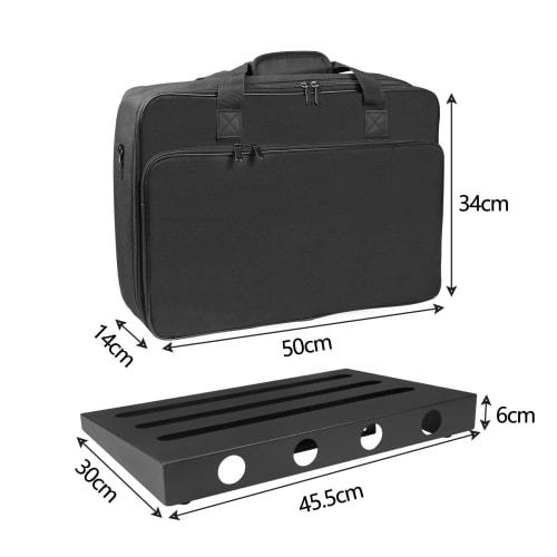 GOKKO Guitar Effects Pedal Board, Durable and Lightweight, with Storage Bag (ML-455x300x61mm)