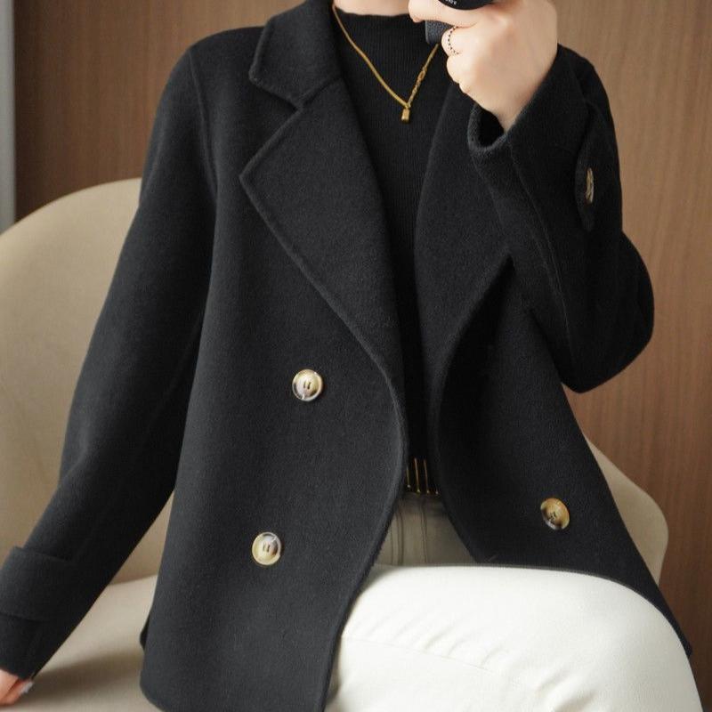 Autumn and Winter Loose Cardigan Coat Short Suit Collar Jacket Temperament Fashion Women's Clothing