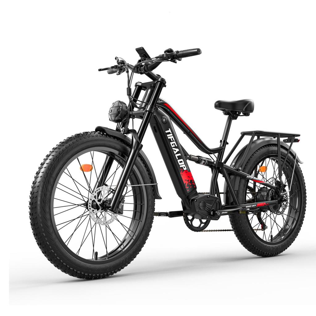Tifgalop ES7 Electric Bike 26Inch 750W 52V19AH Full Suspension Mountain Bike