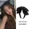 Korean Black Double Layer Big Bow Headband - Cute Hairpin Accessory for Women