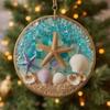 Starfish & Shell Hanging Ornament Acrylic Coastal-Themed Decor for Christmas Tree Home Party Beach Style Gift Idea
