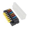 Car Fuses Box Holder With 6 Way Fuses Holder Block Power Distribution Panel