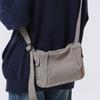 Canvas Bag Women's Large Capacity Crossbody Bag Men Solid Color Shoulder Bag