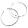 Les Trésors De Lily [L9586] - Silver 'Choregraphie' Hoop Earrings Ø 70 Mm