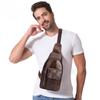 The First Layer of Cowhide Men's Backpack Shoulder Bag Texture Crossbody Bag Leather Men's Fanny Pack Chest Bag