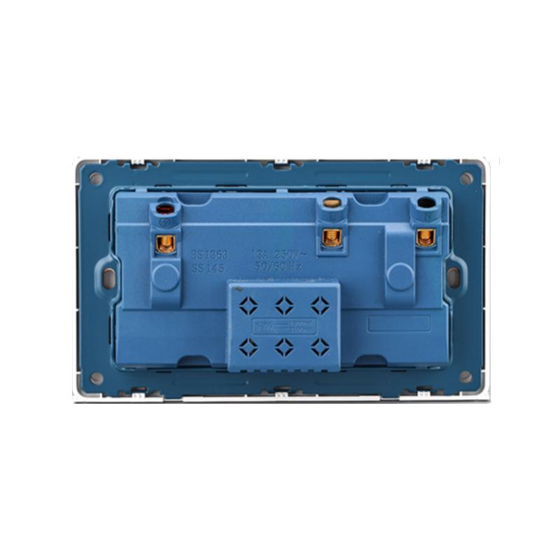 Depoguye Black 13A Universal UK USB Socket, Socket with USB for Home, EU Standard Bedroom Kitchen Wall Outlet AC110V-250V