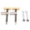 Woodworking Desktop Clip Stainless Steel Brass Block Bench Dog Clamp Workbench Fast Fixed Clip