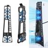 PS5 Slim Охлаждение Охлаждающий вентилятор для PS5 Скорость вентилятора Светодиод USB-память Внешнее охлаждение Легкое Быстрое Отвод тепла Низкий Совместим с обеими версиями (с дисководом и цифровой)