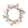 Yousheng Easter Wreath Decoration Artificial Easter Garland with Eggs And Berris for Spring Home Door Wall Window Decor