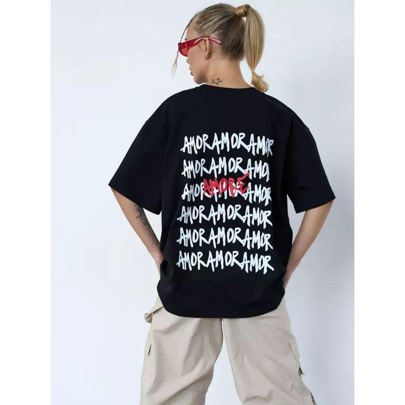 Western Style New Fashion Casual Loose Round Neck Print Short Sleeve T-shirt Top Printed T-shirt Top