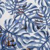 Cotton Flex Medium Blue Fabric Tropical Leaf Craft Projects Decor Fabric Printed By The Yard 40 Inch