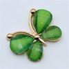 10Pcs/Set  Cute Colorful Butterfly Costume Decoration Alloy Stained Glass Buckle DIY Jewelry Accessories Wedding Card DIY Decor