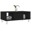  Coffee Table, Black, 90x50x36.5 Cm, Wood-based Material