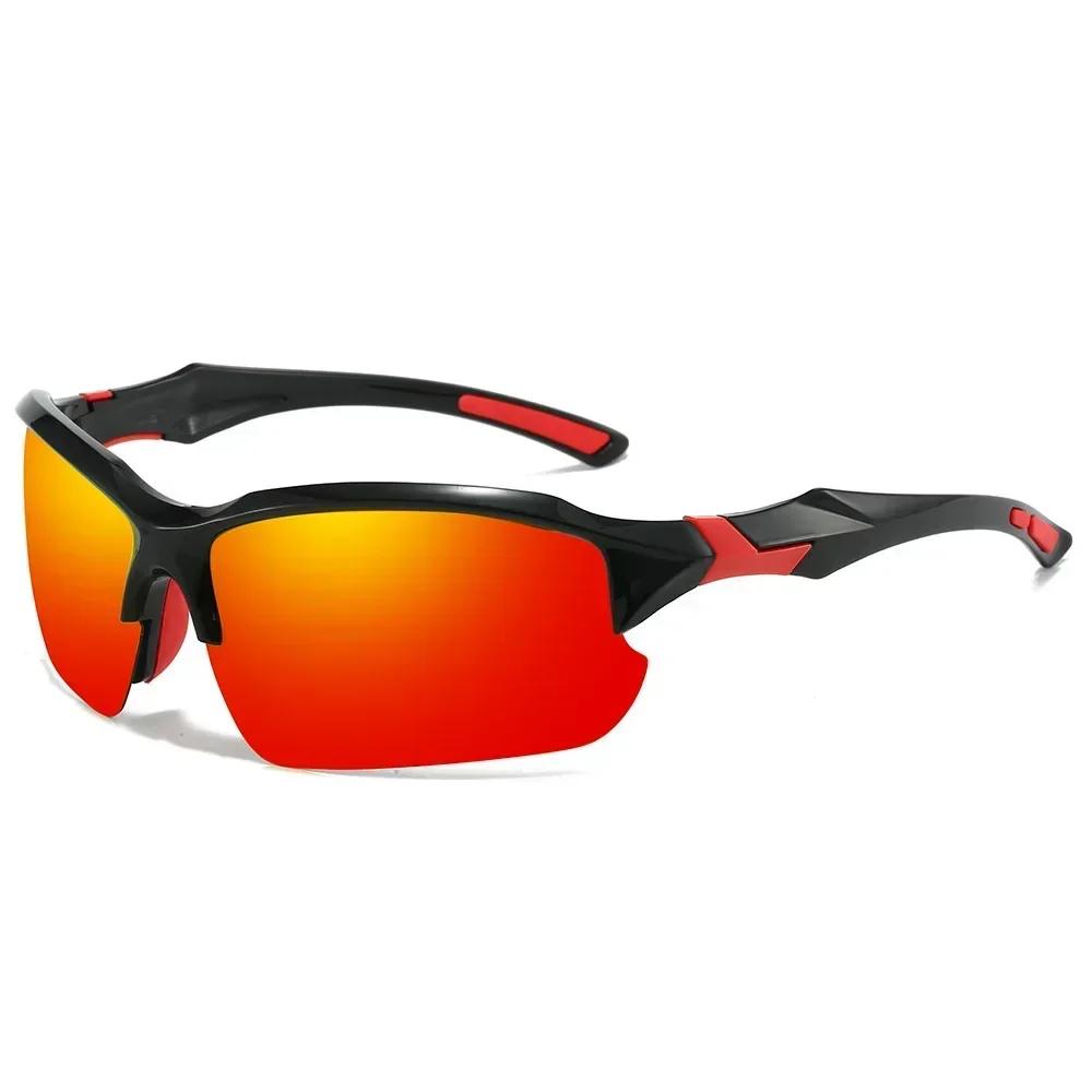 Men Polarized Fashionable Sports Glasses Windproof Running Fishing Suitable for Baseball Golf and Driving