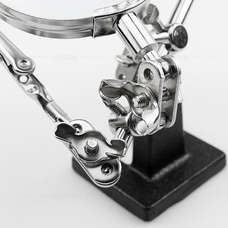Auxiliary Clip Magnifier 60mm with Clip Soldering Iron Instruments Circuit Board Repair Soldering