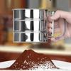 Ручное маленькое сито для муки, кухонная утварь, ручные сита из нержавеющей стали, чашка, сито для порошка из нержавеющей стали, кухонные принадлежности для выпечки