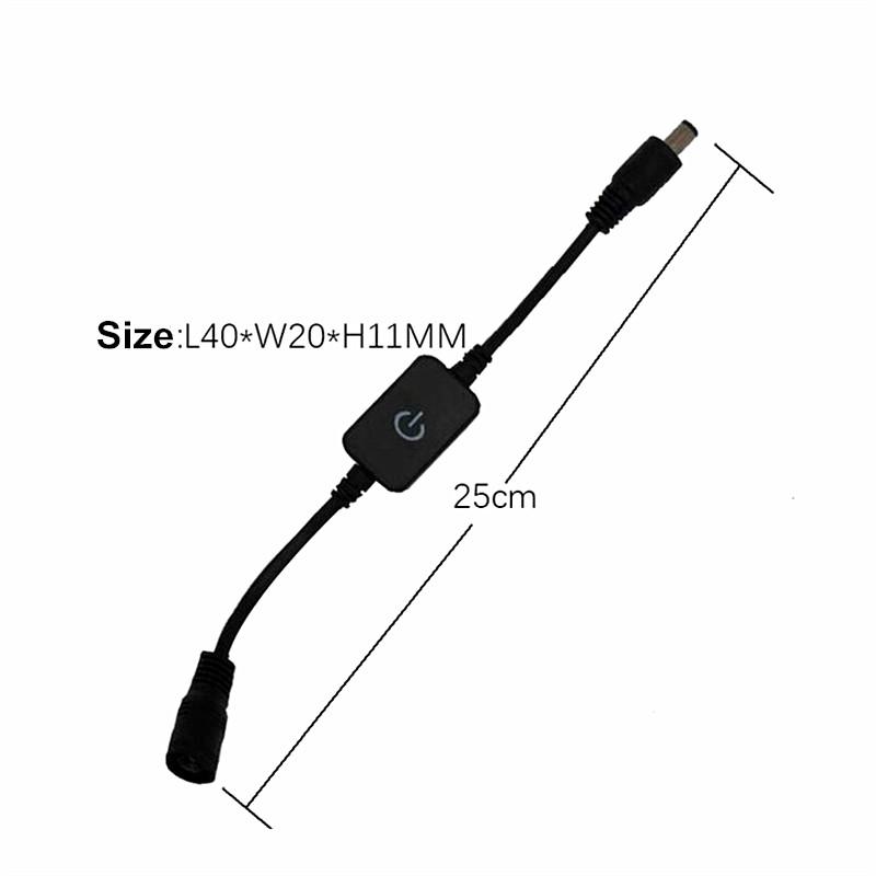 DC 12V 24V LED Strip Touch Dimme Brightness Control Simpl Dimmer Switch Controller for 5050 3528 2835 Light Strip Single Color