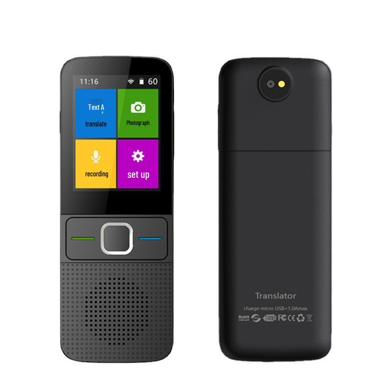 T10 Smart Voice Translator with 14 Offline Languages, Supports 138 Languages, Wi-Fi, Photo, and Recording Features.