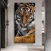 Ferocious Tiger Canvas Painting Animal Posters And Prints Modern Wall Art Pictures For Living Room Home Decoration No Frame
