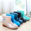 Women's Rain Boots Spring and Autumn Short Tube Rain Boots Water Shoes Waterproof Work Shoes Rubber Shoes