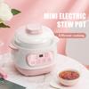 1L Large Capacity Mini Slow Cooker Anti-Dry Burn Easy Operation Electric Smart Ceramic Soup Porridge Cooker Multifunction Cooking Pot
