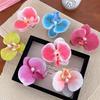 Phalaenopsis Flower Hair Clip Simulated Floral French Elegant Fashion Barrettes New Colors Girls Headwear Bobby Pin Accessories