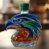 Eagle Head Whiskey Bottle Unique Glass Decanter 3D Liquor Container for Whiskey Wine Cocktails Coffee