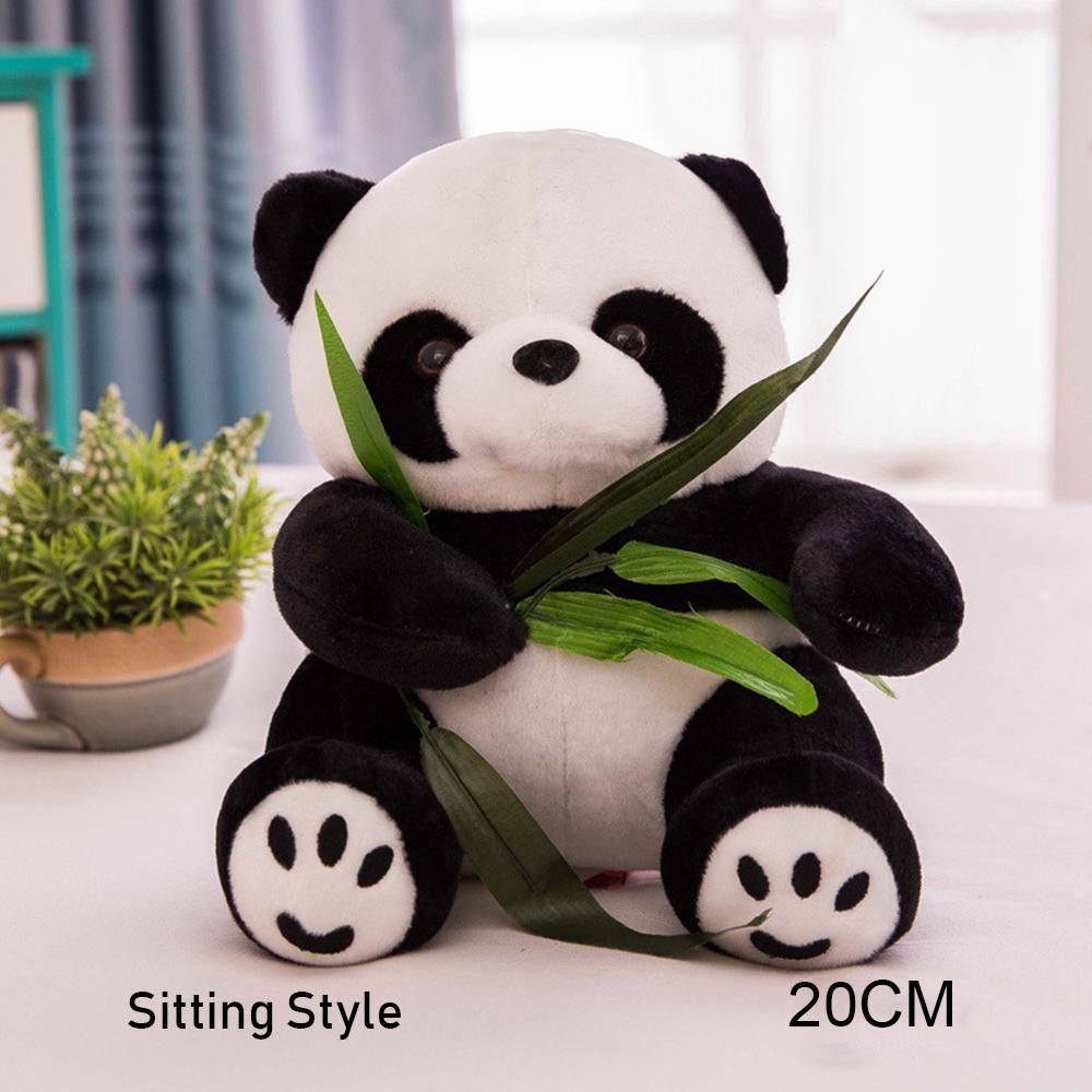 Bear Kneeling Sitting Soft Cloth Toy Plush Panda Present Doll Stuffed Animals Cute Cartoon Pillow