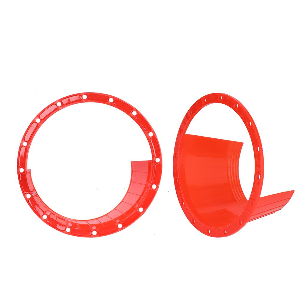 2pcs Car Speaker Waterproof Cover UltraThin Red Universal Antislip Protection Pad
